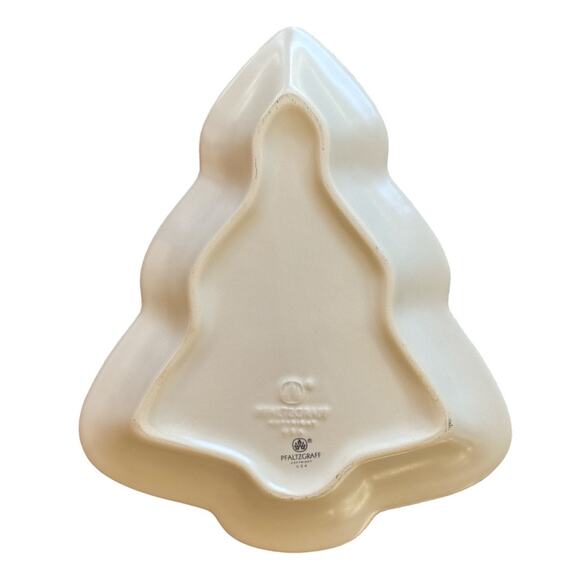 Vintage Pfaltzgraff Tea Rose Christmas Tree Plate 10” x 8” - Picture 7 of 8